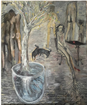 Œuvre contemporaine nommée « The roots », Réalisée par ZAYRA TUERHONG