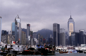 Œuvre contemporaine nommée « Hong Kong », Réalisée par DOMINIQUE LEROY