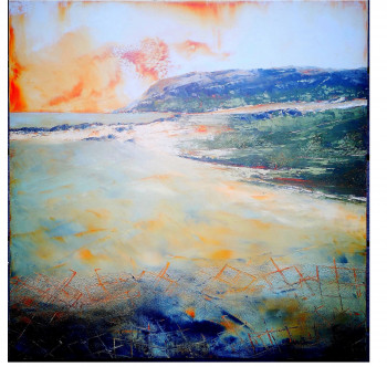 Œuvre contemporaine nommée « Paysage marin », Réalisée par EVELYNE BRUNET