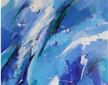 Œuvre contemporaine nommée « Rêve en bleu », Réalisée par DOAM