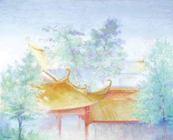 Œuvre contemporaine nommée « Temple bouddhiste de Xiamen », Réalisée par MARTHE BRILMAN