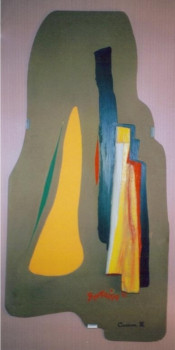 Œuvre contemporaine nommée « CASSURE III - 1971 », Réalisée par JEAN PIERRE  BERTAINA