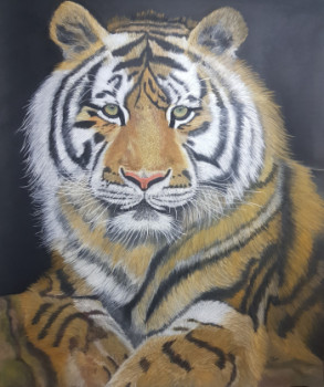 Œuvre contemporaine nommée « TIGRE 1 », Réalisée par SYLOU