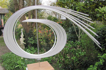 Œuvre contemporaine nommée « Des Voiles Blanches ; sculpture modulable 678 », Réalisée par JEAN PAUL BOYER