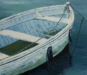 Œuvre contemporaine nommée « Petite barque », Réalisée par NELLY SIMON