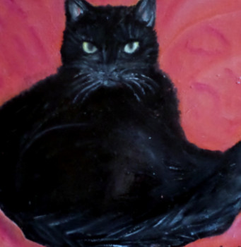 Œuvre contemporaine nommée « La chatte noire », Réalisée par SEREN