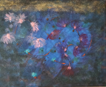 Œuvre contemporaine nommée « La floraison », Réalisée par LINDA L'âME