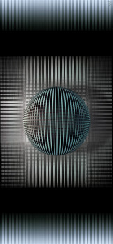 Œuvre contemporaine nommée « Grillages de sphère », Réalisée par POTER RAD