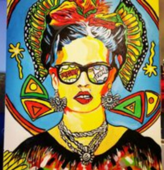 Œuvre contemporaine nommée « Frida Kahlo », Réalisée par PATRICIA GAUTIER