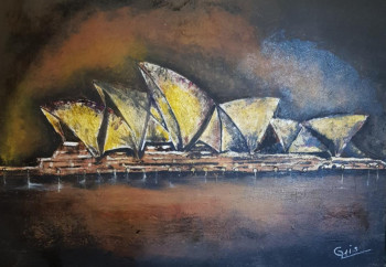 Œuvre contemporaine nommée « OPERA DE SYDNEY », Réalisée par GHISLAINE LECA