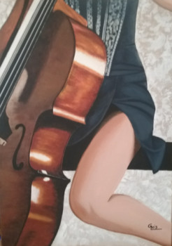 Œuvre contemporaine nommée « LUI ET MOI », Réalisée par GHISLAINE LECA