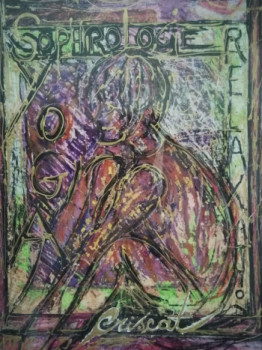 Œuvre contemporaine nommée « Yoga », Réalisée par MARIE CHRISTINE CATHALA