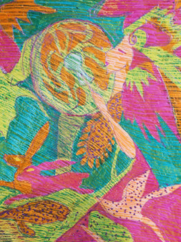 Œuvre contemporaine nommée « Chaman2 », Réalisée par MARIE CHRISTINE CATHALA