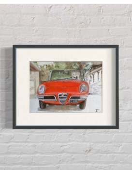 Œuvre contemporaine nommée « Alfa Romeo Spider », Réalisée par FRANçOIS RENé