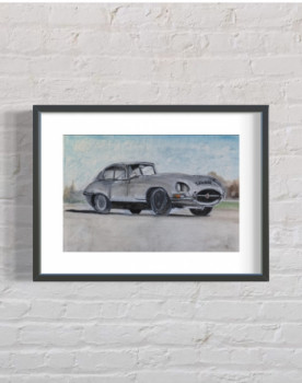 Œuvre contemporaine nommée « Jaguar Type E », Réalisée par FRANçOIS RENé