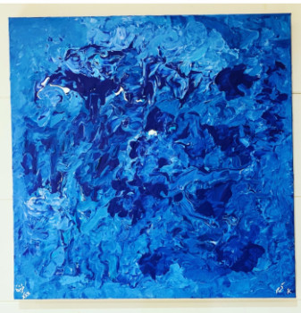 Œuvre contemporaine nommée « The Blue », Réalisée par KARIM