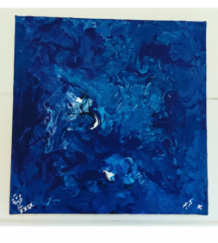 Œuvre contemporaine nommée « The Blue 2 », Réalisée par KARIM
