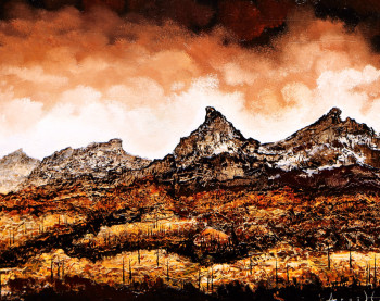 Œuvre contemporaine nommée « Le Mont Lozère », Réalisée par ARGILLIER
