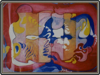 Œuvre contemporaine nommée « Grande Variation II - 1976 », Réalisée par JEAN PIERRE  BERTAINA