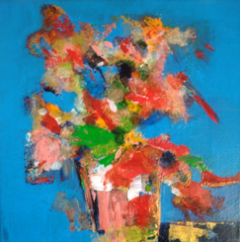 Œuvre contemporaine nommée « Le pot de fleurs », Réalisée par MYRIAM CARBONNIER