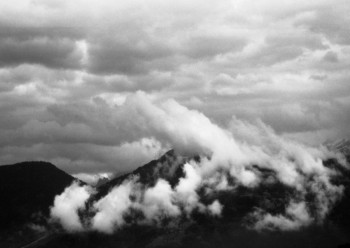 Œuvre contemporaine nommée « Les Alpes après L'orage », Réalisée par PHILIPPE BERTHIER