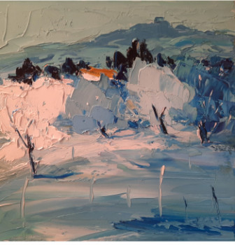 Œuvre contemporaine nommée « Paysage aux alpilles », Réalisée par ANDRE RAYMOND