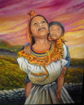 Œuvre contemporaine nommée « "Mère Quechua..." », Réalisée par MARC DANCRE
