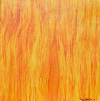 Œuvre contemporaine nommée « Les Flammes de l'Optimisme », Réalisée par MARIE-CHARLOTTE B.