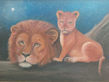 Œuvre contemporaine nommée « "Papy lion" », Réalisée par MARC DANCRE