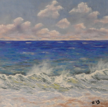 Œuvre contemporaine nommée « Des nuages à l'océan », Réalisée par ISA