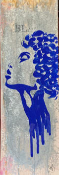 Œuvre contemporaine nommée « Une femme bleue », Réalisée par GHIS