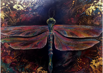 Œuvre contemporaine nommée « Dragonfly », Réalisée par ISABELLE LE PORS