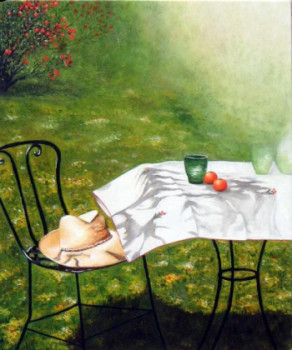 Œuvre contemporaine nommée « dans le jardin », Réalisée par LYSAND