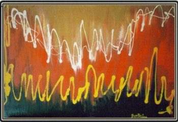 Œuvre contemporaine nommée « Informel 3 : fluctuations - 1974 », Réalisée par JEAN PIERRE BERTAINA