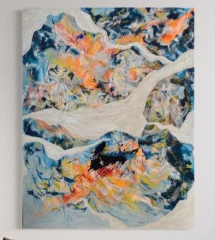 Œuvre contemporaine nommée « Abstract ocean », Réalisée par CAROLINE JAYON