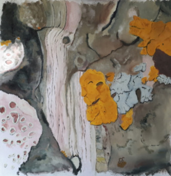 Œuvre contemporaine nommée « Ecorce et Lichen », Réalisée par DDART