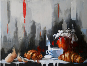 Œuvre contemporaine nommée « Petit déjeuner », Réalisée par SYLVIE JULKOWSKI-EGARD