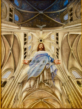 Œuvre contemporaine nommée « Le Christ Rédempteur », Réalisée par PIERRE éMILIEN GRENIER