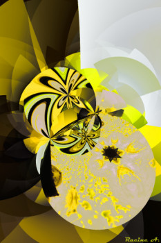 Œuvre contemporaine nommée « LEMON CREAM », Réalisée par RACINE.A