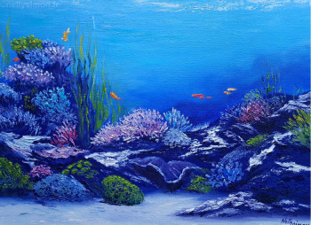 Œuvre contemporaine nommée « Richesse sous-marine », Réalisée par NELLY SIMON