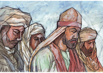 Œuvre contemporaine nommée « Guerriers arabes », Réalisée par BADR