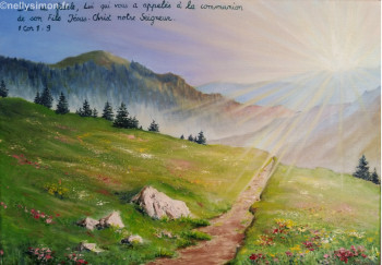 Œuvre contemporaine nommée « Cantal », Réalisée par NELLY SIMON