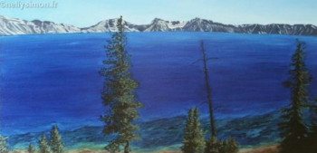 Œuvre contemporaine nommée « Crater lake », Réalisée par NELLY SIMON
