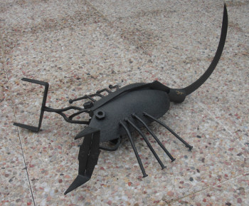 Œuvre contemporaine nommée « scorpion », Réalisée par DOMINIQUE VELLERET