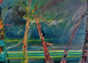 Œuvre contemporaine nommée « arbres », Réalisée par BDUM