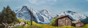 Œuvre contemporaine nommée « Oberland bernois », Réalisée par NELLY SIMON