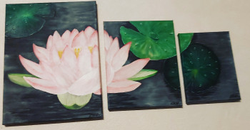 Œuvre contemporaine nommée « Lotus », Réalisée par CESS