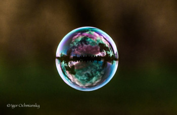 Œuvre contemporaine nommée « Cristal bubble univers », Réalisée par IGOR OCHMIANSKY