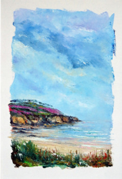 Œuvre contemporaine nommée « La pointe de Dinan en presqu'île de crozon 3 », Réalisée par MICHEL HAMELIN