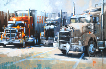 Œuvre contemporaine nommée « Canadian Trucks », Réalisée par SYLVIE JULKOWSKI-EGARD